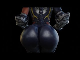 master raven - 2/2; thicc; big ass; big butt; 3d sex porno hentai; (by @kishi) [tekken]