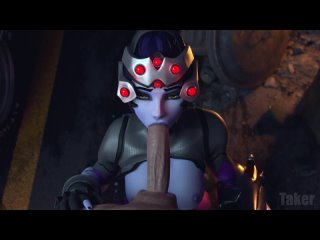 widowmaker - oral sex; minet; blowjob; facefuck; 3d sex porno hentai; (by @takerskiy | @kassioppiava | @evilaudio) [overwatch]