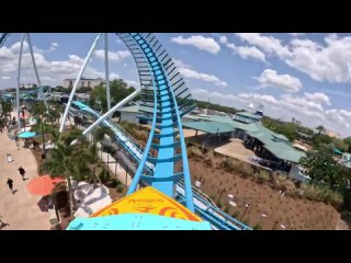 surf coaster - pipeline front row pov - new seaworld orlando 2023. / attraction how to lose weight