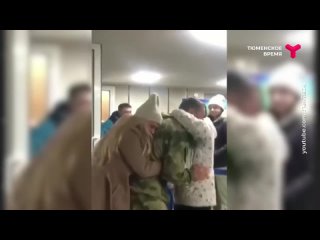 how the kremlin propaganda sells this to the driven suckers: tears and hugs: relatives meet their fighters