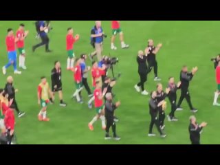 morocco fans applaud players after loss against france {14 12 2022}