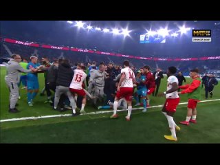 a wall-to-wall fight and six red cards for zenit and spartak