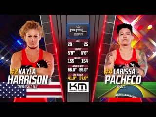 full fight | kayla harrison vs larissa pacheco 2 (lightweight title bout) | 2019 pfl championship