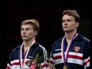 1988 seoul olympics - victory ceremony of soviet union men s gymnastics final