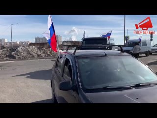a motor rally in support of russian military personnel was held in moscow {03/6/2022}