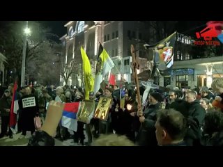 a rally in support of russia takes place in serbia / live 03/04/22