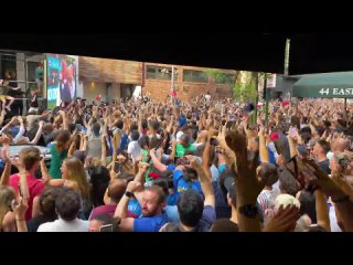 italian fans in new york celebrate euro 2020 final victory against england {11 07 2021}