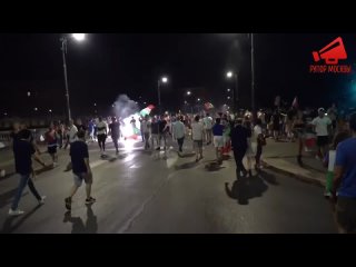 italian fans celebrate victory at euro 2020 in rome / live 07/12/21