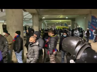 scandal after the match cska - zenit: how the fans were detained {11 29 2021}