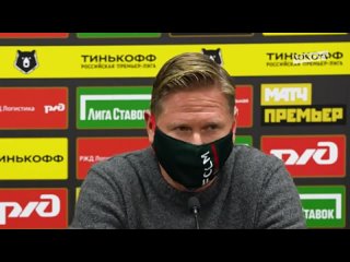 press conference by markus gisdol after the match with ural {12/4/2021}