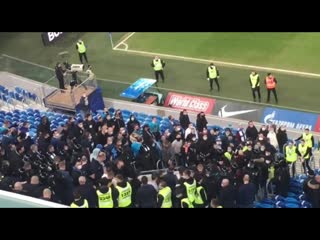 zvs (18) zenit - spartak / conflict in the stands - full video {12/16/2020}