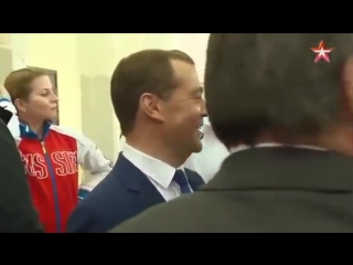 medvedev: -what about football? mutko: -we’ll beat everyone into football. next, an all-encompassing orgasm {2017}