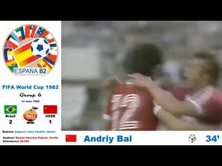 world cup spain 1982: brazil - soviet union 2-1 (group 6) - hd