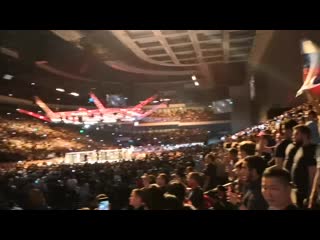 orlovsky's entrance to the ussr anthem at ufc in moscow {2018}