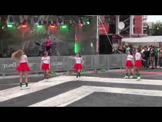 support group cheerleaders of fc lokomotiv moscow performance 05/26/2019