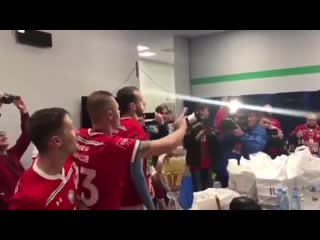 @ loko won the cup victorious locker room {05/22/2019}